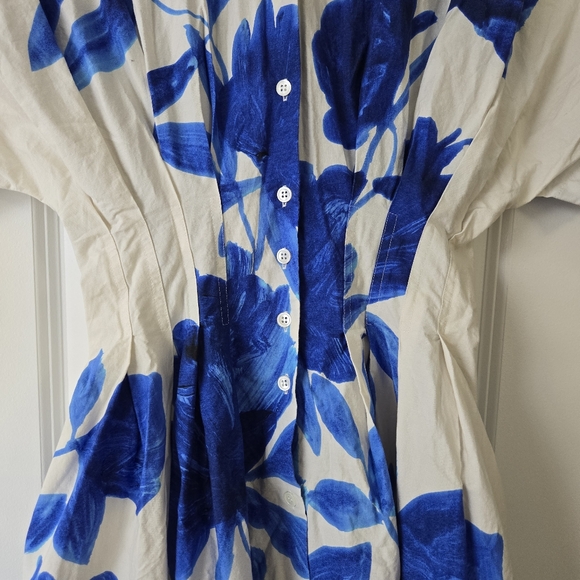 Natori Andora Poplin Pleated Dress, US 2 - Picture 8 of 12